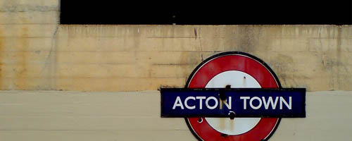 Acton Town sign by Nicobobinus